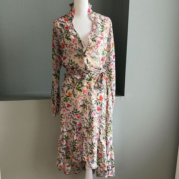 Julia Jordan Floral Wrap Dress - Picture 2 of 6